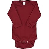 Monag Long Sleeve Baby Bodysuit, Long Sleeve Blank Solid Color Baby One-Piece, 100% Cotton Infant Bodysuit, Creeper