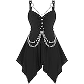 ROSE GAL Womens Plus Size Tunic Tops 2022 Fall Casual Long Sleeve T-Shirt Goth Shirt V Neck Loose Blouses Swing Tunic