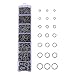 HooAMI 1450pcs Gunmetal Black Open Jump Rings 3mm 4mm 5mm 6mm 7mm 8mm 10mm Box Set for DIY Jewelry Making Findings