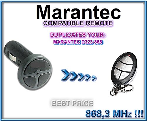 Marantec D323-868 compatible CLONE remote control replacement transmitter, 868.3Mhz fixed code clone!!!