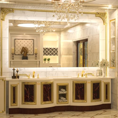 TETOTE LED Bathroom Mirror Dimmable AntiFog