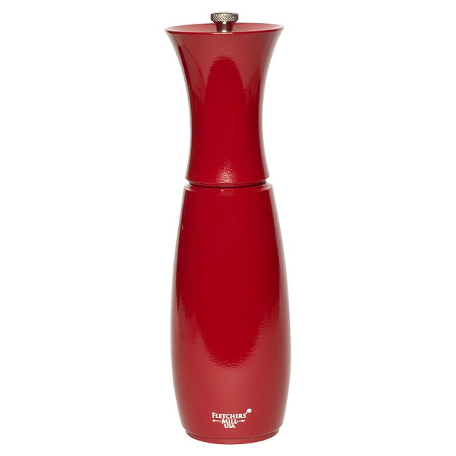 Fletchers 'Mill Border Grill Pepper Salt Grinder 8-Inch Cinnabar