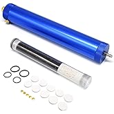 30Mpa Oil Water Separator PCP Air Compressor Pump 4500Psi High Pressure Air Filter Diving Separator L300mm OD50mm with 8mm Female and Male Quick Connector (Blue)