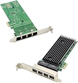 Gathukila 4 Port RJ45 PCI-E X1 Gigabit Network Card Intel 82576 Server LAN view 6
