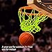 LEADTEAM Basketball Net Luminous Outdoor Glow in The Dark Portable Sun Powered Sports Nylon Glowing Night