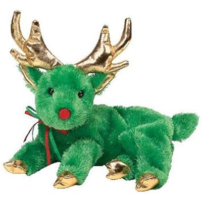 Ty Beanie Babies Sleighbelle Green Reindeer Plush Kuwait Ubuy