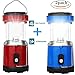 LED Camping Lantern-2 Pack Solar Camping Lantern for Swiftrans Ultra Bright Flashlights Portable Collapsible Camping Equipment for Survival, Emergence, Outdoor Hiking, Hurricanes, Storms, Outages