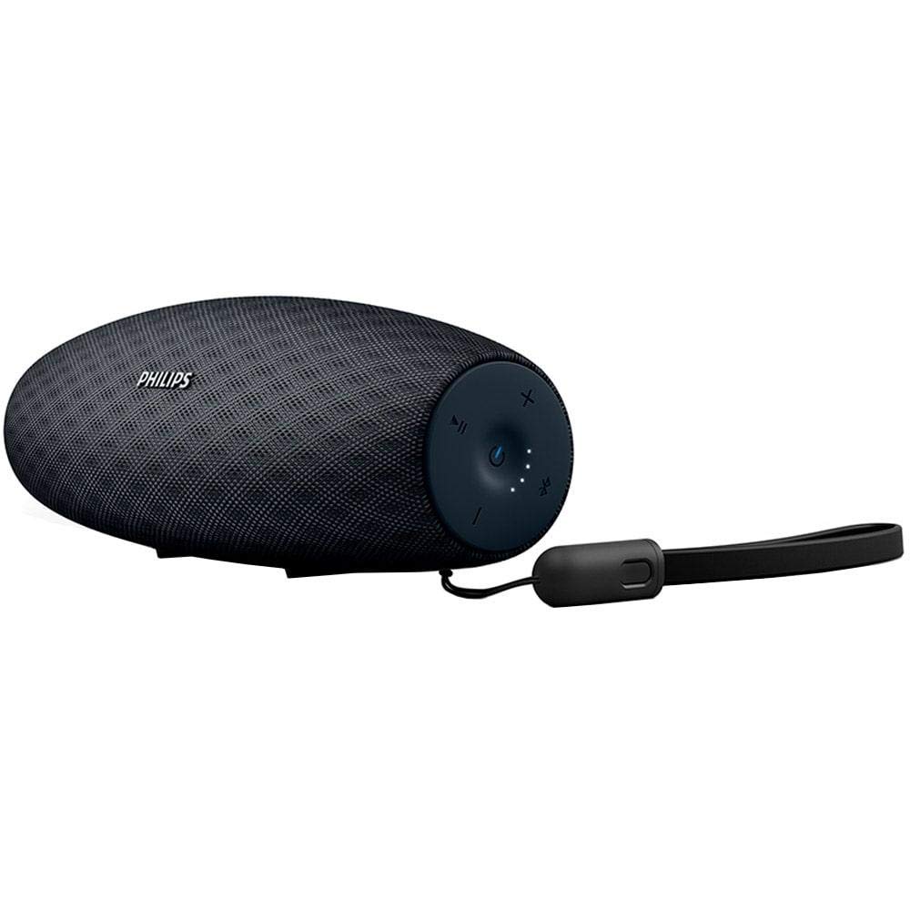Philips EverPlay BT7900B Waterproof Shockproof Wireless Bluetooth Speaker with USB Strap, Mic, Loud and Design - Black