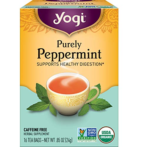 Yogi Tea Purely Peppermint Tea (6 Pack) Supports Healthy Digestion