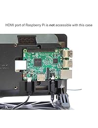 Caja para monitor táctil Raspberry Pi de 7 pulgadas, oficial - ángulo ajustable