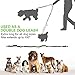 MangGou Elastic Hands Free Dog Leash, Reflective Stitching and Extendable Dual Bungees with Dual Control Handles for Small, Medium and Large dogs Running, Walking, Hiking Leash