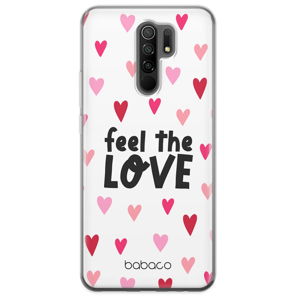 Babaco ERT GROUP mobile phone case for Xiaomi REDMI 9 original and officially Licensed pattern Feel the love 001 optimally adapted to the shape of the mobile phone, partially transparent