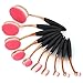 Vander Makeup brushes10 Pcs Fashionable Professional Super Soft Oval Toothbrush Makeup Brush Set Foundation Brushes Contour Powder Blush Concealer Eyeliner Brush Cosmetics Tool Christmas Gift