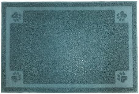 Twingo Blue Cat Litter Mat - Extra Big Size Rectangular Shape Kitty Litter Mats for Cats Tracking Litter Out of Their Box - Scatter Control- Clean and Easy to Wash. For Multiple Cats- XL 34''x23''