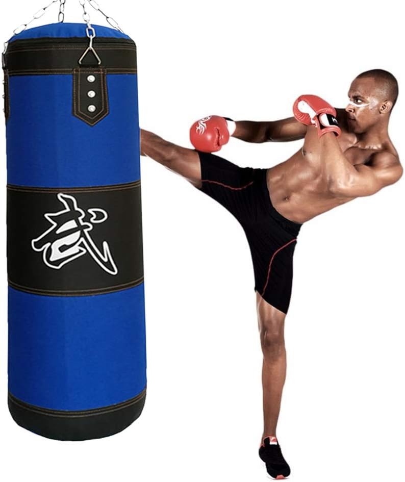 KKLU Heavy Boxing Empty Sandbag Hanging Punching Bag, Punching Bag with Gloves Special Chains and Hooks, for Man Women Kids, Indoor Or Garden : Sports & Outdoors