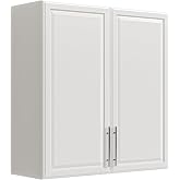 FIMELLO 29.5" Wall Cabinets for Laundry Room, Laundry Room Cabinets Wall Mounted, Kitchen Wall Cabinet, Adjustable Shelf, Upper Cabinets Wall Mounted, Utility Cabinets for Laundry, Cream White