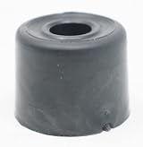 fiXte Rubber Door Stopper Stop Bump Stop 28mm Black Pack of 2 Wall Floor Mounted view 2