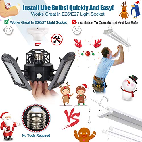 Led Garage Light Motion Sensor 60W Motion Activated Garage Lighting