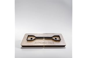 HPYTOOL Dumb-Bell Shape Dies Cutter for ASTM/ISO/JIS Standards for Rubber/Vulcanized/thermoplastic/Film Specimen Test utilizing Tensile Tear Stress Testing Machine (ASTM D412-Die B)