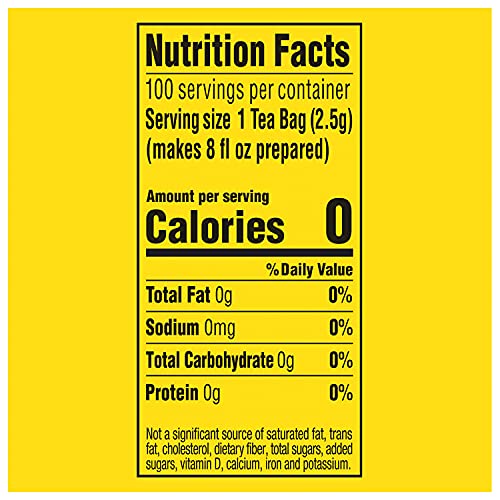 LIPTON BLACK TEA BAGS, HOT OR ICED TEA BAGS, 100 TOTAL COUNT