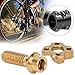 Front Derailleur Pulley Fixing Bolts Titanium Alloy Bike Hollow Guide Wheel Screw for Mountain Bike Front Shift (Gold)thumb 4