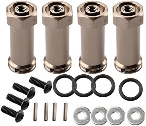 Yiguo 12mm Aluminum Hex Drive 30mm Extension Adapter for 1:10 TRAXXAS Slash 4x4 Titanium Set of 4