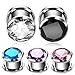 Xpircn 6G-00G Stainless Steel Cubic Zirconia Screw Tunnels Ear Stretcher Plugs Piercing Gauges