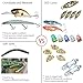 Dr.Fish 2 Pack Saltwater Offshore Fish LED Light Bait Ice Fishing Pike Walleye Trolling Daisy Chain Teaser Lure Rig DIY White Flasher Tuna Sailfish Swordfish