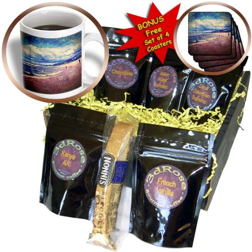 Perkins Designs Summertime - A Day At The Beach - from a photograph of Lake Michigan in Holland, Michigan - Coffee Gift Baskets - Coffee Gift Basket (cgb_39413_1)