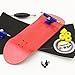 Peoples Republic 32mm Red Complete Wooden Fingerboard w Nuts Trucks - Basic Bearing Wheels
