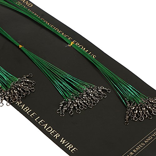 Pisfun fishing leaders stainless steel wire leaders nyl…