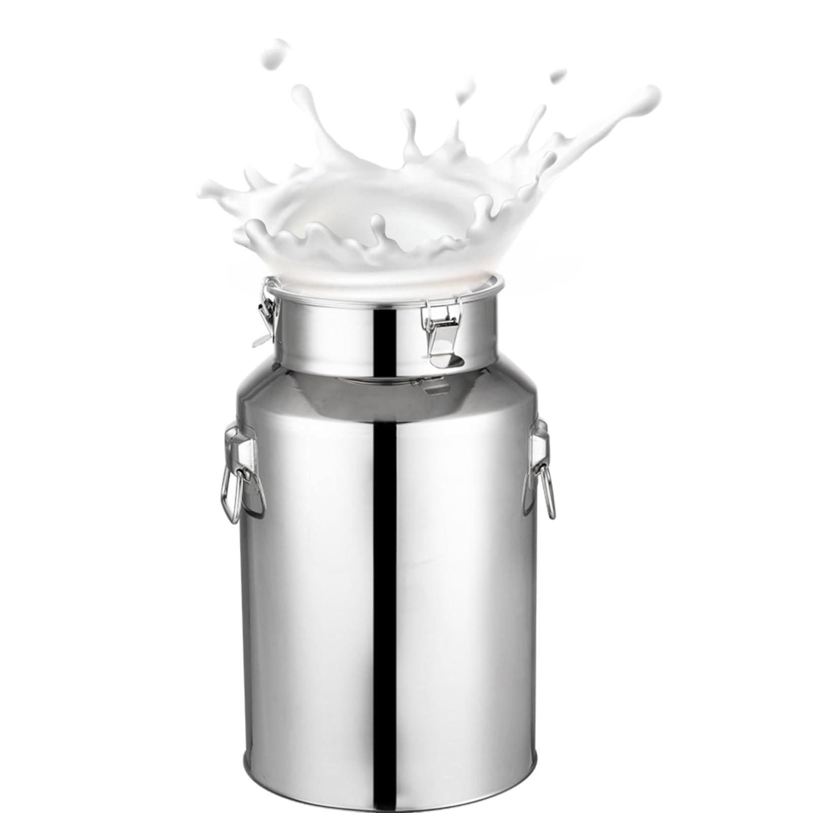 Photo 1 of GOVNPJ Stainless Steel Milk Can, 1.32 Gallon Milk Bucket with Sealed Lid Milk Jug Large Capacity Milk Pail, Milk Jug Goat Milking Supplies