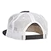 Mesh Premium Snapback Flat Bill Cap - BlkBlk White OSFM