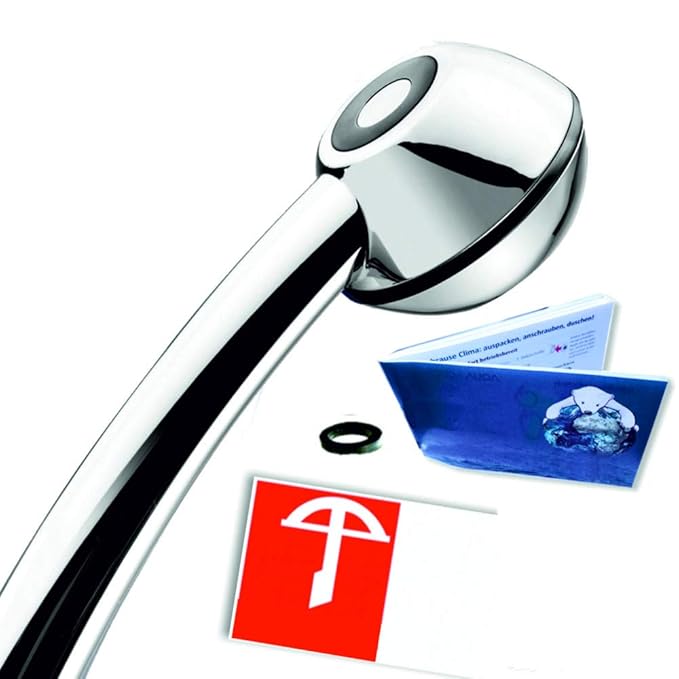 Duschkopf Black Power WOW! Mehr Druck beim Duschen mit Durchlauferhitzer oder im 4. Stock. Verkalkungsfrei, wassersparend, (o