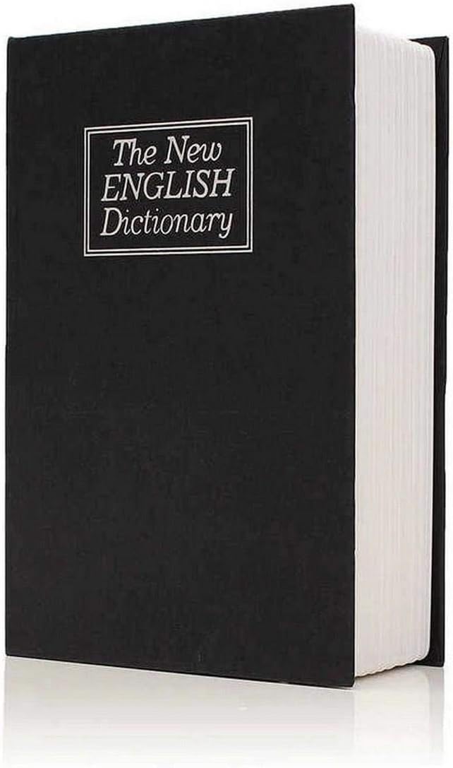 Dictionary Safe Storage Book w/Lock - Large Secret Storage for Cash, Jewellery, Collectables | Hidden Security Safe Book