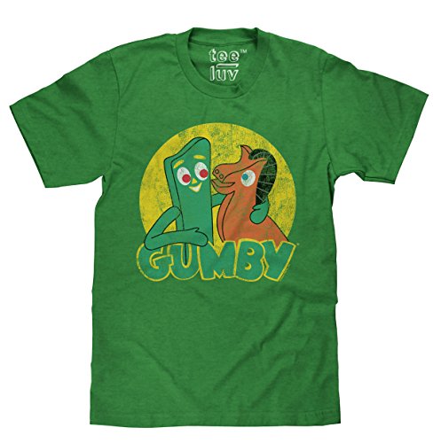 Gumby & pokey faded logo | soft touch tee-medium