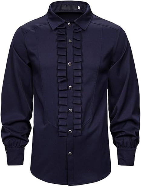 Amazon Co Jp 長袖シャツ メンズ フリルシャツ ビジネスシャツ パーティー 舞台用 レトロ ユニフォーム 無地 折り襟 カジュアル シャツ トップス おしゃれ ストリート系 通気 ワイン 白 M Xxl ホーム キッチン