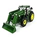 John Deere Ertl 6210R Toy Tractor with Front Loader (1:64 Scale)