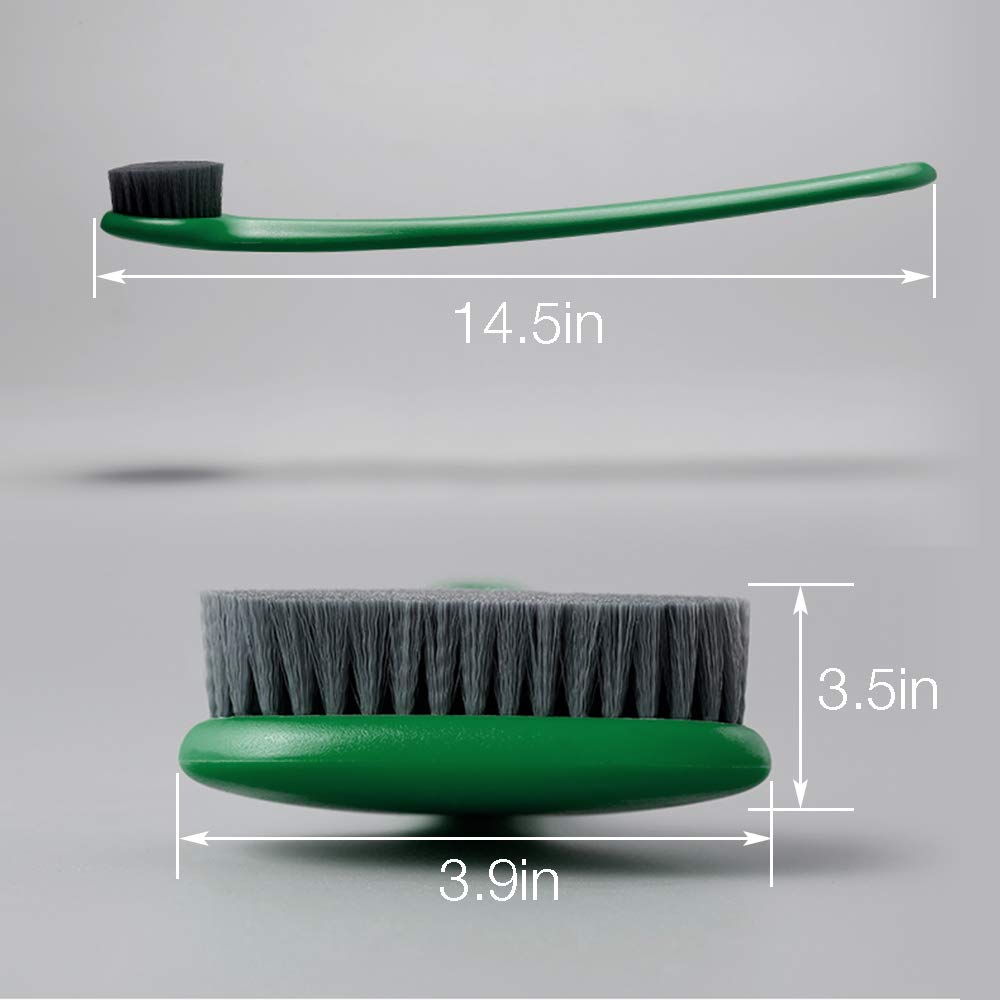 Dry Skin Body Brush- Body Scrub Bath Brush- Remove Dead Skin And Toxins, Cellulite Treatment, Improves Lymphatic Functions, Exfoliates, Stimulates Blood Circulation (Grey)