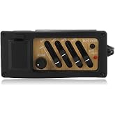 Acoustic Guitar Pickup, Acoustic Guitar Preamp 4 Band Eq Equalizer System Wood Grain Color 7545R Pickup