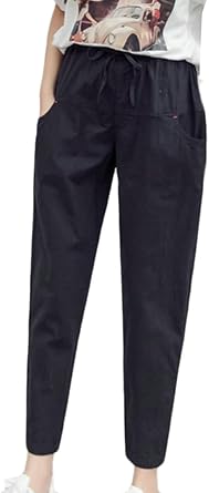 baggy trousers with elasticated ankles