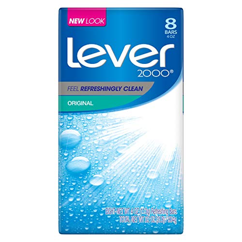Lever 2000 Bar Soap, Original, 4 oz, 8 Bar