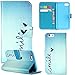 iPhone 6S Leather Case,iPhone 6S Case,iPhone 6S,Flipcase 6S [Smile Printed] PU Leather Wallet Case Protective Flip Stand Cover for iPhone 6S 4.7 inch