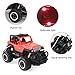 BeebeeRun Remote Control Car, 1:43 Scale Mini Jeep Vehicle for Kids, RC Sports Racing Hobby for Boys Girls (Red)