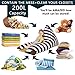 POKONBOY Stuffed Animal Bean Bag, Extra Large Stuffed Animal Storage Stuffed Many Animals Bean Bag Chairs for Kids Stuffed Animal Hammock 100% Cotton Canvas Bean Bag Stuffed Animal Storage (Black)