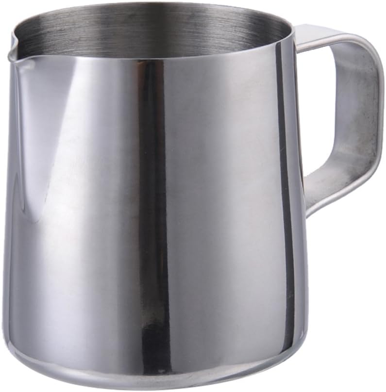 Jacktom 150ml Stainless Steel Frothing Pitcher Milk Coffee Tea Jug for Coffee,Silver