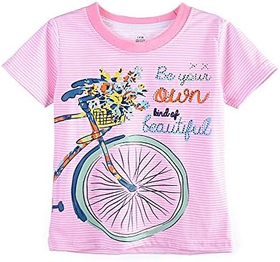 Baby Girls' Short Sleeve T-Shirt Tops Glow In The Dark (5T, 60231)