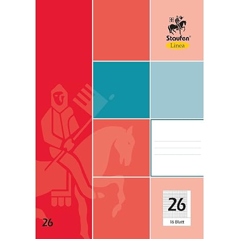 Unbekannt A5 oder A4 Schulhefte | Verschiedene Lineaturen | Hausaufgabenheft und Vokabelheft | (A4, Lin. 26 - 16 Blatt karier