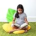 Floor Bloom Soft and Cozy Green Leaf Floor Pillow for Kids (Medium - Magic Garden Collection)