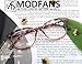 MODFANS Women Reading Glasses 1.5 4 Pair Stylish Ladies Readers with Comfort Spring Hinge Pattern Design Pouch Included
